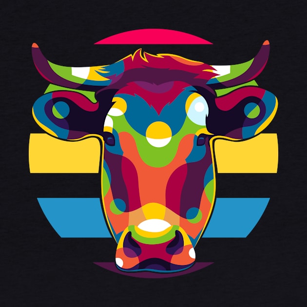 The Cow Portrait by wpaprint